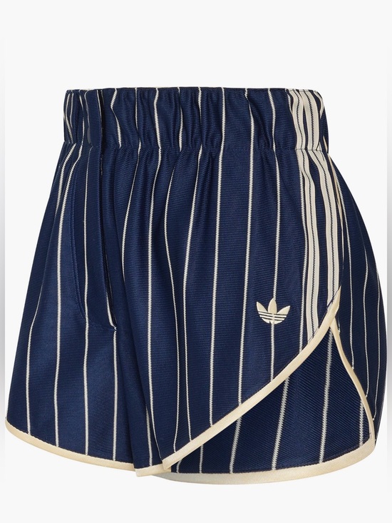 adidas Pants - NWT adidas Originals Pinstripe High Waist
Shorts in NIGHT INDIGO/ WARM VANILLA